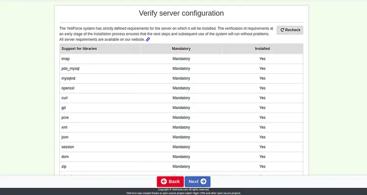 Verify Server Configuration