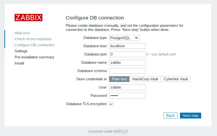 postgresql setup
