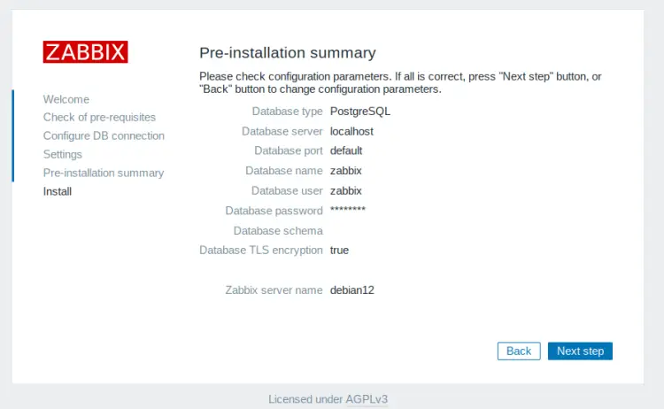 check configuration