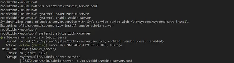 Configure Zabbix