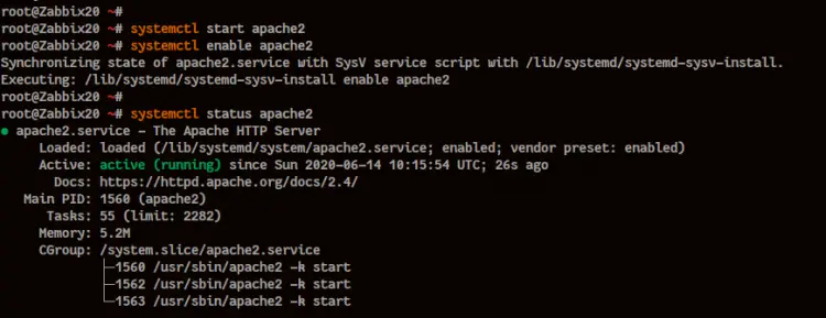 Install Apache2 Web server