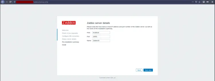 Zabbix Server Configuration