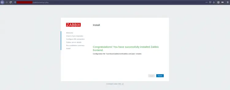 Zabbix Installation is Completed