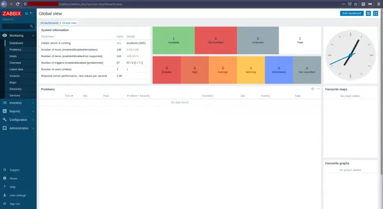 Zabbix Dashbord