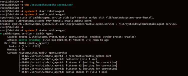 Configure Zabbix Agent