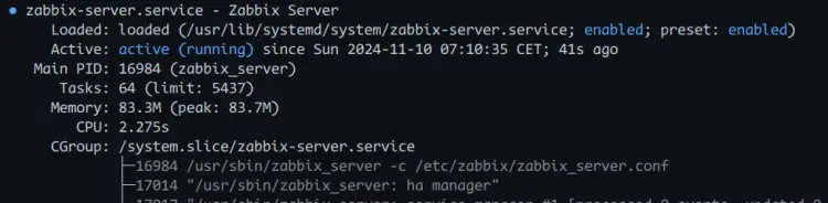 check zabix0server