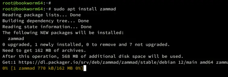 install zammad