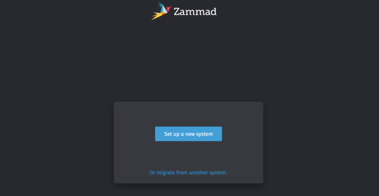 zammad setup