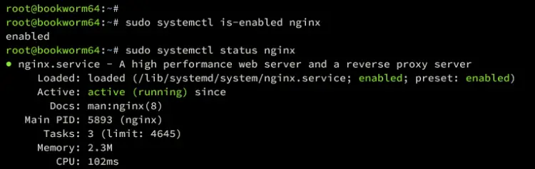 verify nginx