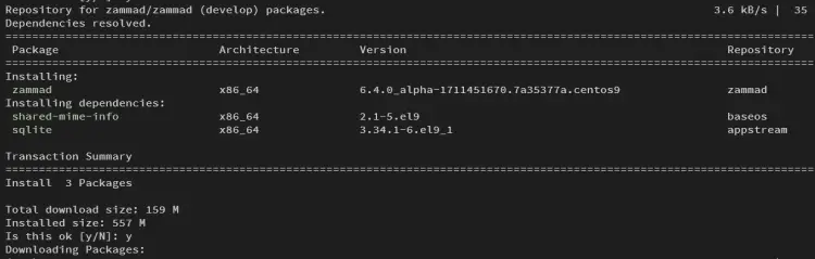 install zammad