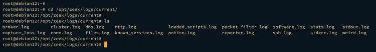 check zeek log files