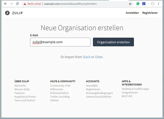 Enterb your email address