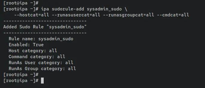 create sudo rule