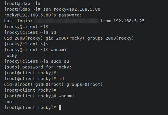 verify sudoers OpenLDAP Server integration