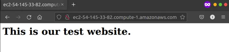 Testing the web server
