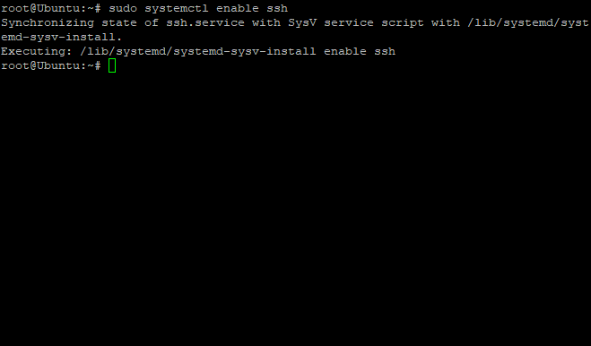 enable ssh