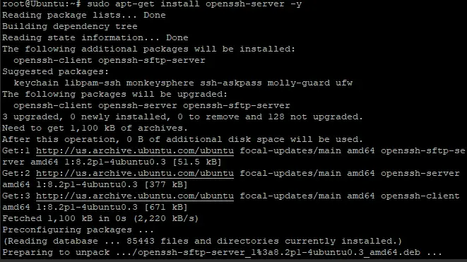 Installing OpenSSH