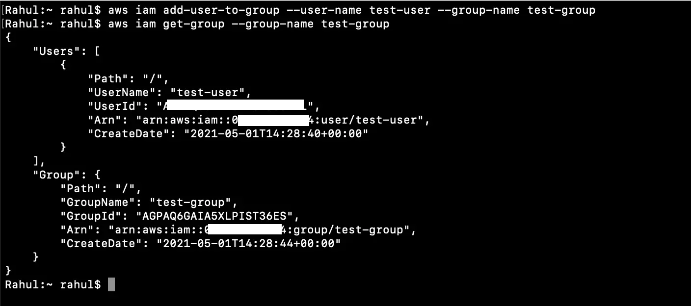 How to manage AWS IAM using awscli