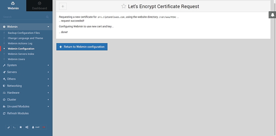 Let's encrypt certificate