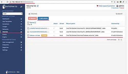 Manage Docker Volumes
