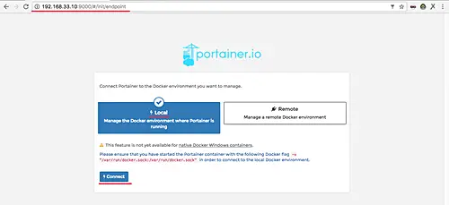 Connect Portainer to Docker