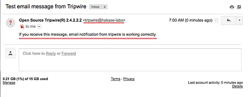 Get Tripwire notifications by email