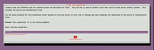 enter site-key passphrase