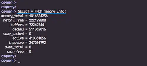 Get memory details