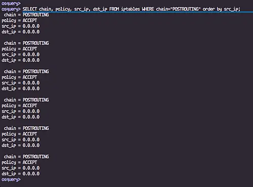 IP Tables Firewall Info