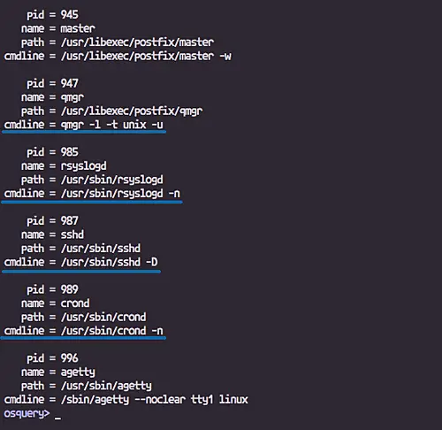 Details about Linux processes