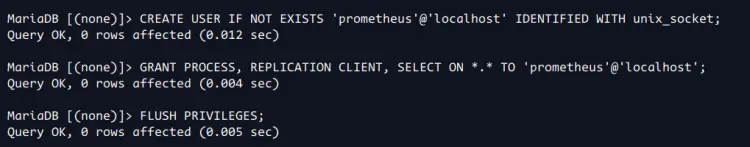 create mysql user