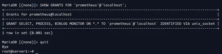 check mysql user