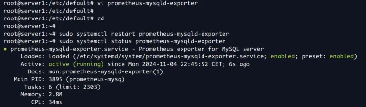 setup prometheus-mysql-exporter