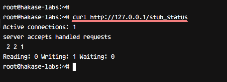 stub_status in Nginx has been enabled