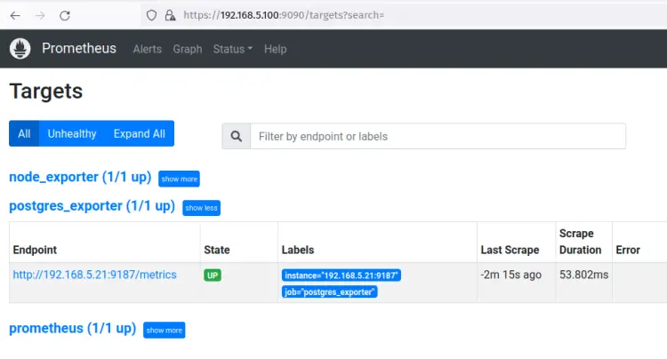 postgres_exporter prometheus