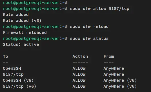 setup firewall