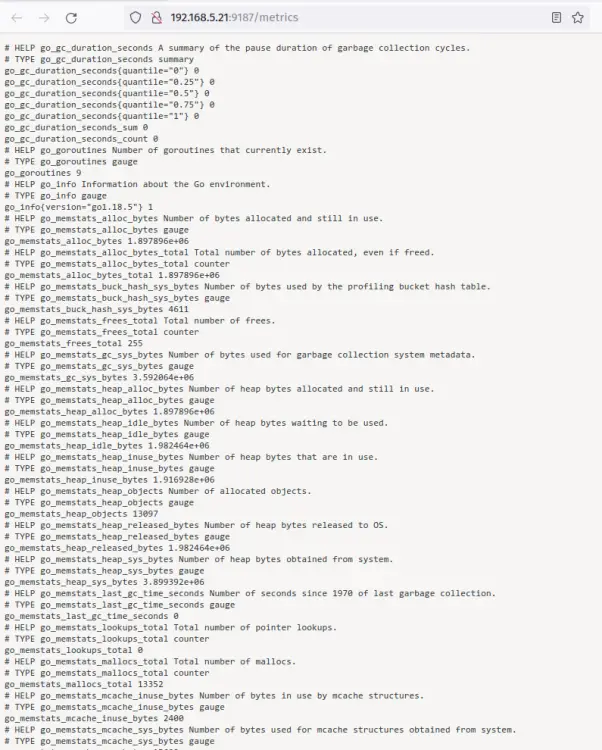 pstgres_exporter metrics