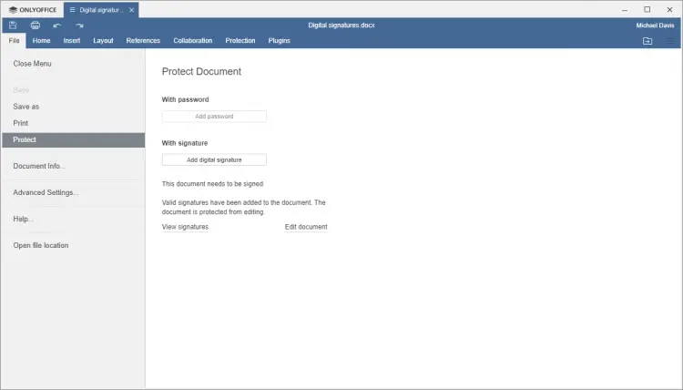 Remove Digital Signature