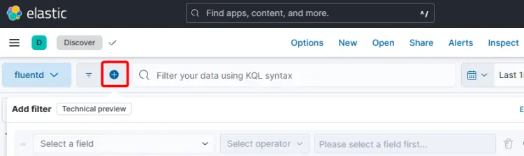 Kibana Add Filter Popup