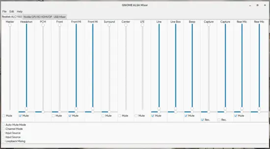 Audio channels