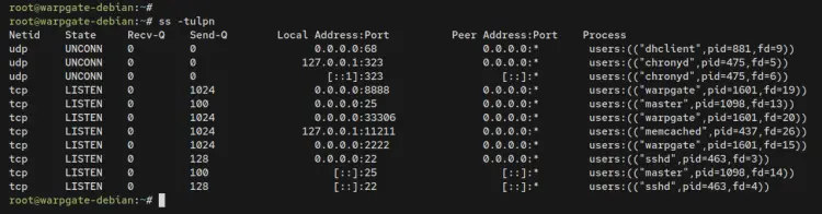 check open ports