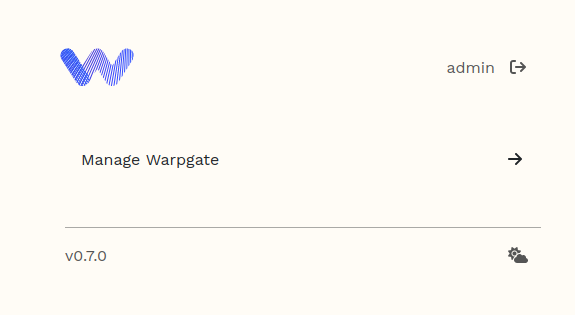 manage warpgate