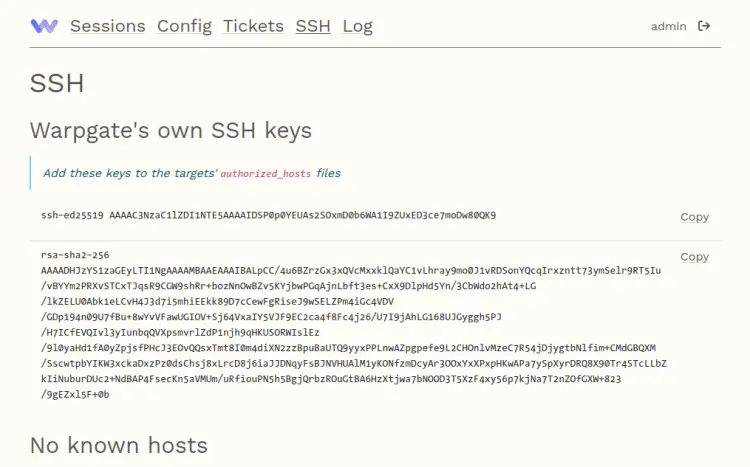 list ssh keys