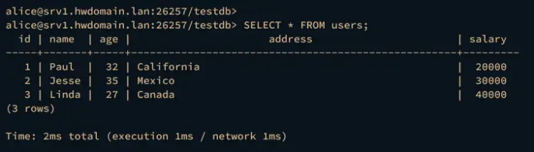 retrievuing data