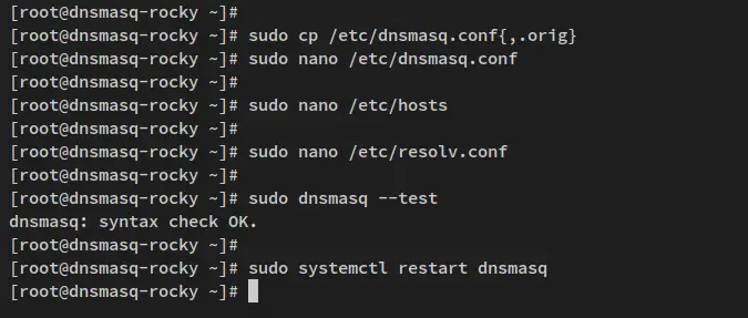 configure dnsmasq