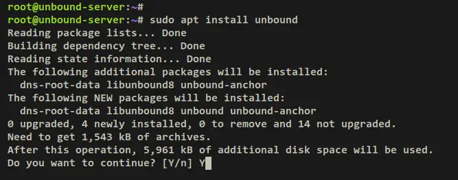 install unbound