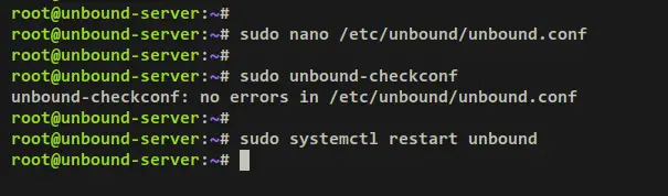 configure unbound