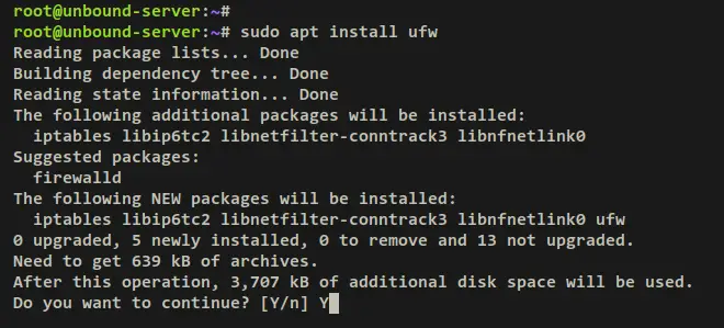 install ufw