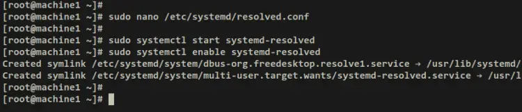 configure systemd-resolved