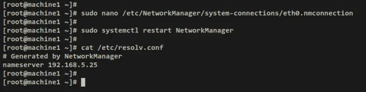 dns resolver via network manager